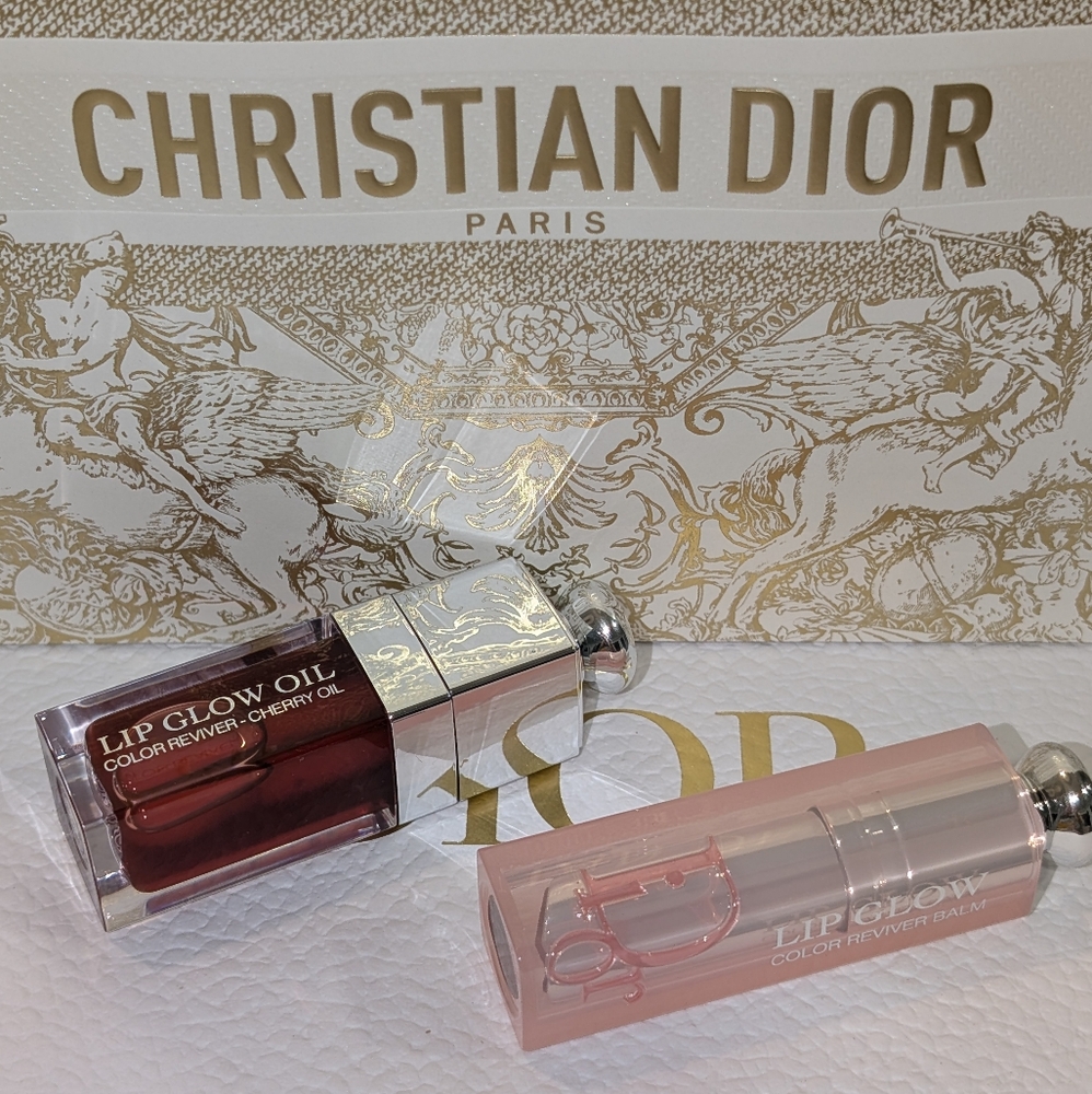 Dior Addict Lip Glow Color Reviver Bundle -  Bronzed Glow 062 × 2 Pieces - NWOB